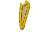 Image of Golden Christmas Harp