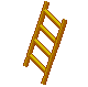 Image of A Ladder Made Of Golden Woven Hair