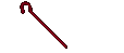 Image of A Red Cane Made Of Candy