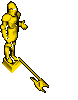Image of The Heedless Knight Who Fell Into A Pool Of Melted Gold